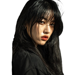 Fierce Korean Girl Vinyl Car Decal Sticker – Waterproof & UV-Resistant 3.4133333333333336"