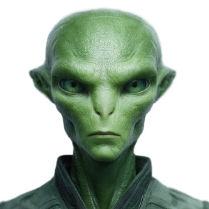 Green Alien Passport Vinyl Car Decal Sticker – Waterproof & UV-Resistant 3.4133333333333336"