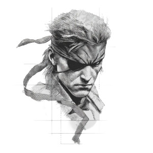 Solid Snake V2 Vinyl Car Decal Sticker – Waterproof & UV-Resistant 6.826666666666667"