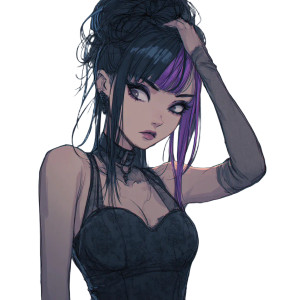 Goth Girl Anime V2 Vinyl Car Decal Sticker – Waterproof & UV-Resistant 3.4133333333333336" Goth Girl Anime V2 Vinyl Car Decal Sticker – Waterproof & UV-Resistant 3.4133333333333336"