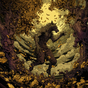 Dancing Werewolf Vinyl Car Decal Sticker – Waterproof & UV-Resistant 6.826666666666667"