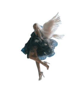 Falling Angel V21 Vinyl Car Decal Sticker – Waterproof & UV-Resistant 4.0"