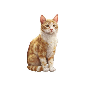 Noble Kitty Portrait Vinyl Car Decal Sticker – Waterproof & UV-Resistant 6.826666666666667" Noble Kitty Portrait Vinyl Car Decal Sticker – Waterproof & UV-Resistant 6.826666666666667"
