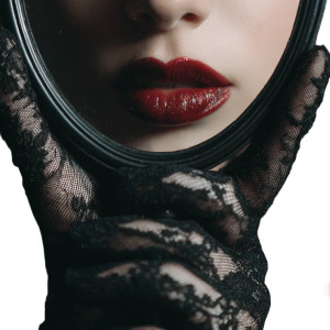 Gothic Mirror Reflection V2 Vinyl Car Decal Sticker – Waterproof & UV-Resistant 3.4133333333333336"