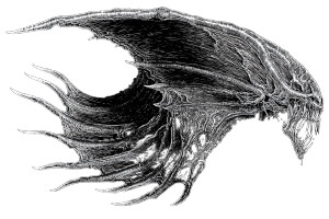 Giger Bat Wing Vinyl Car Decal Sticker – Waterproof & UV-Resistant 2.986666666666667"