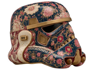Colorful Trooper Helmet Vinyl Car Decal Sticker – Waterproof & UV-Resistant 6.1866666666666665"