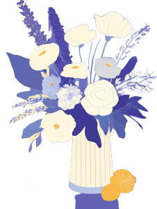 Flowers In Vase V4 Vinyl Car Decal Sticker – Waterproof & UV-Resistant 8.213333333333333"