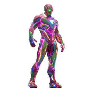Neon Cyber Suit Vinyl Car Decal Sticker – Waterproof & UV-Resistant 3.4133333333333336" Neon Cyber Suit Vinyl Car Decal Sticker – Waterproof & UV-Resistant 3.4133333333333336"