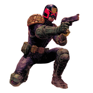 Judge Dredd Uzi Vinyl Car Decal Sticker – Waterproof & UV-Resistant 3.4133333333333336"