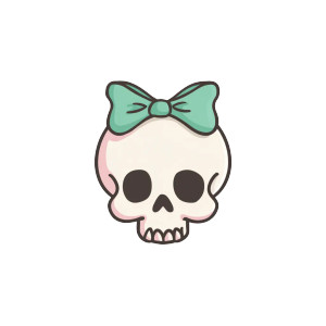 Cute Skull Bow Vinyl Car Decal Sticker – Waterproof & UV-Resistant 3.4133333333333336" Cute Skull Bow Vinyl Car Decal Sticker – Waterproof & UV-Resistant 3.4133333333333336"
