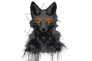 Cyberpunk Fox V2 Vinyl Car Decal Sticker – Waterproof & UV-Resistant 5.97333333333333