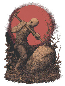 Hairless Miner Strike Vinyl Car Decal Sticker – Waterproof & UV-Resistant 8.213333333333333"