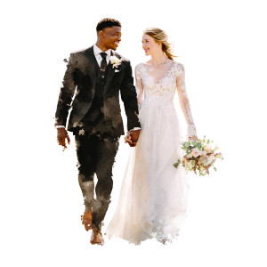 Bride And Groom V16 Vinyl Car Decal Sticker – Waterproof & UV-Resistant 3.4133333333333336"