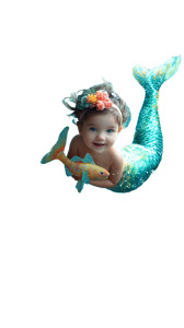 Mermaid Baby Ride Vinyl Car Decal Sticker – Waterproof & UV-Resistant 4.8533333333333335"