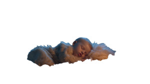 Sleeping Baby On Clouds V3 Vinyl Car Decal Sticker – Waterproof & UV-Resistant 5.4