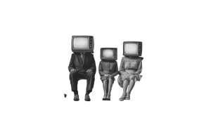 Tv-Headed Family V2 Vinyl Car Decal Sticker – Waterproof & UV-Resistant 2.72"
