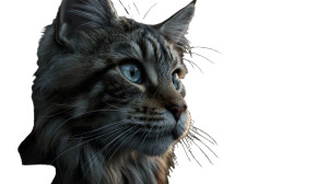 Serene Sunlit Cat Vinyl Car Decal Sticker – Waterproof & UV-Resistant 5.4