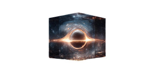 Black Hole Cube Vinyl Car Decal Sticker – Waterproof & UV-Resistant 5.4