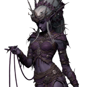 Drow Priestess Portrait Vinyl Car Decal Sticker – Waterproof & UV-Resistant 3.4133333333333336"