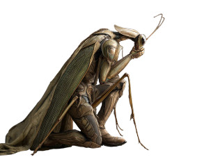 Mantis Superhero Praying Vinyl Car Decal Sticker – Waterproof & UV-Resistant 6.1866666666666665"