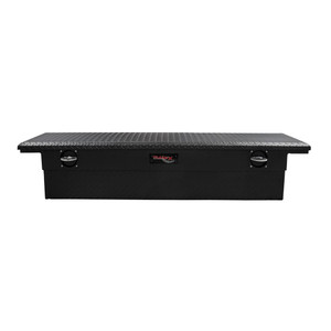 Heavy-Duty TrailFX TFX TRAIL LOCK Crossover Tool Box | Stylish Black Aluminum | Strong & Durable | Lid with Storage Bin & Tray