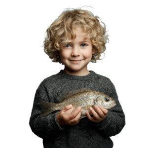 Happy Boy Fishing Vinyl Car Decal Sticker – Waterproof & UV-Resistant 3.4133333333333336"