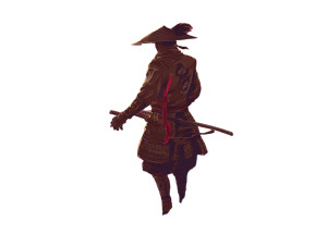 Noble Samurai Scene Vinyl Car Decal Sticker – Waterproof & UV-Resistant 6.1866666666666665"