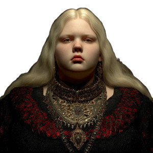 Medieval Queen Portrait V8 Vinyl Car Decal Sticker – Waterproof & UV-Resistant 3.4133333333333336"