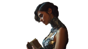 Futuristic Librarian V2 Vinyl Car Decal Sticker – Waterproof & UV-Resistant 2.72"