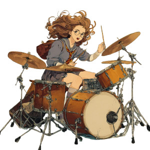 Hermione Drumming Vinyl Car Decal Sticker – Waterproof & UV-Resistant 3.4133333333333336" Hermione Drumming Vinyl Car Decal Sticker – Waterproof & UV-Resistant 3.4133333333333336"