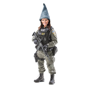 Gnome Ice Agent Vinyl Car Decal Sticker – Waterproof & UV-Resistant 3.4133333333333336"