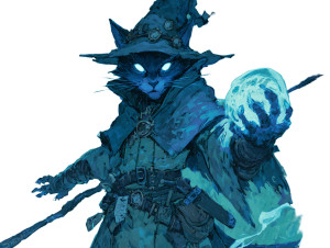 Magic Cat Wizard Vinyl Car Decal Sticker – Waterproof & UV-Resistant 6.1866666666666665"