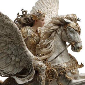 Athena On Pegasus V3 Vinyl Car Decal Sticker – Waterproof & UV-Resistant 3.4133333333333336" Athena On Pegasus V3 Vinyl Car Decal Sticker – Waterproof & UV-Resistant 3.4133333333333336"