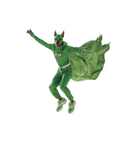 Green Lantern Doberman Vinyl Car Decal Sticker – Waterproof & UV-Resistant 8.213333333333333"