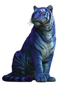 Blue Tiger Vinyl Car Decal Sticker – Waterproof & UV-Resistant 4.1066666666666665" Blue Tiger Vinyl Car Decal Sticker – Waterproof & UV-Resistant 4.1066666666666665"