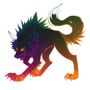 Dusk Lycanroc Vinyl Car Decal Sticker – Waterproof & UV-Resistant 3.4133333333333336"