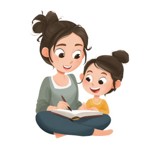 Vietnamese Mother Teaching V2 Vinyl Car Decal Sticker – Waterproof & UV-Resistant 3.4133333333333336"