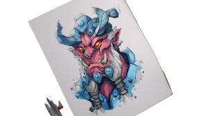 Dota Gaming Character Vinyl Car Decal Sticker – Waterproof & UV-Resistant 5.4