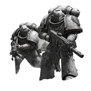 Astartes Vs Chaos Knights Vinyl Car Decal Sticker – Waterproof & UV-Resistant 3.4133333333333336"