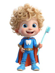 Superhero Tooth Boy Vinyl Car Decal Sticker – Waterproof & UV-Resistant 4.1066666666666665"