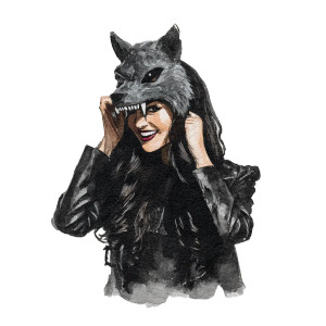 Wolf Mask Woman V2 Vinyl Car Decal Sticker – Waterproof & UV-Resistant 6.826666666666667" Wolf Mask Woman V2 Vinyl Car Decal Sticker – Waterproof & UV-Resistant 6.826666666666667"