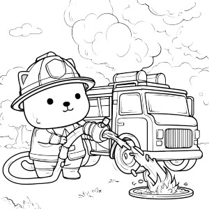 Cute Cat Firefighter Vinyl Car Decal Sticker – Waterproof & UV-Resistant 3.4133333333333336" Cute Cat Firefighter Vinyl Car Decal Sticker – Waterproof & UV-Resistant 3.4133333333333336"