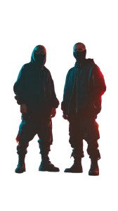 Futuristic Rappers Vinyl Car Decal Sticker – Waterproof & UV-Resistant 4.8533333333333335"