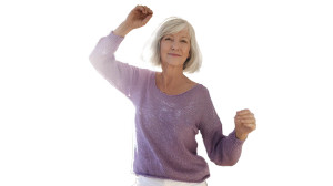 Dancing Elderly Woman V4 Vinyl Car Decal Sticker – Waterproof & UV-Resistant 5.4