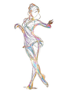 Fluorescent Dancing Woman Vinyl Car Decal Sticker – Waterproof & UV-Resistant 8.213333333333333"