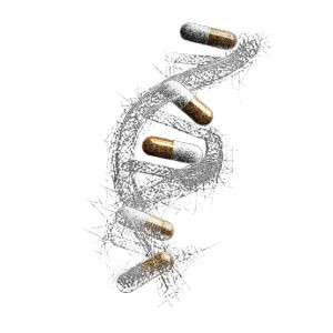 Stylized Dna Pills Vinyl Car Decal Sticker – Waterproof & UV-Resistant 3.4133333333333336"