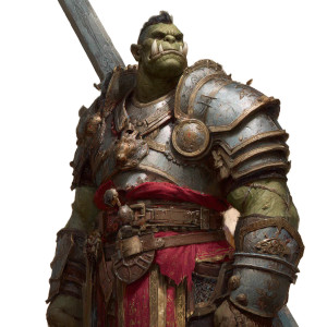 Heroic Orc Warrior Vinyl Car Decal Sticker – Waterproof & UV-Resistant 6.826666666666667"