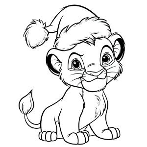 Christmas Lion V2 Vinyl Car Decal Sticker – Waterproof & UV-Resistant 6.826666666666667"