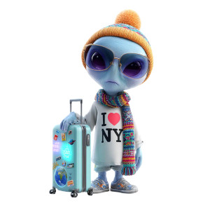 Alien Tourist V3 Vinyl Car Decal Sticker – Waterproof & UV-Resistant 3.4133333333333336"