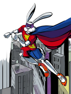 Superhero Rabbit V2 Vinyl Car Decal Sticker – Waterproof & UV-Resistant 4.1066666666666665" Superhero Rabbit V2 Vinyl Car Decal Sticker – Waterproof & UV-Resistant 4.1066666666666665"